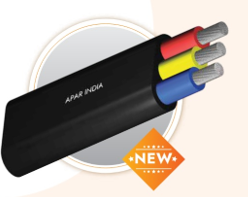 3 Core Flat Aluminium HR PVC (500m)